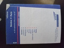 Fiche Horaire SNCF Genève