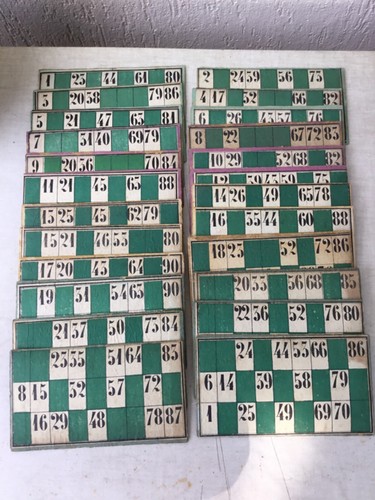 Anciens cartons loto - 24,