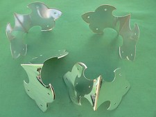 8 équerres coins métal