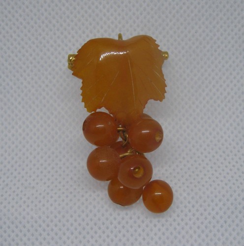 Ancienne broche feuille - , de
