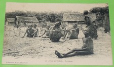 CPA 1909 AFRIQUE COLONIE FRANCE GABON CHEZ LES BATEKE FARNIENTE