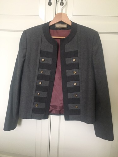 Blazer veste laine gris - veste, en