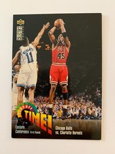 UPPER DECK CARD 1996 COLLECTOR'S CHOICE 1995 PLAYOFF TIME BULLS MICHAEL JORDAN