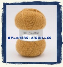 1 pelote de laine PHIL DIAMANT miel  neuve