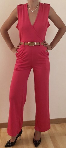 Combinaison pantalon rose - combinaison,