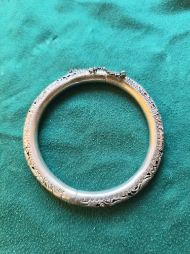 Bracelet jonc argent - argent, style