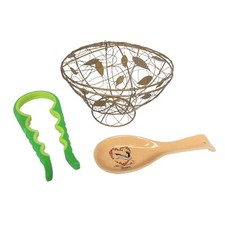 LOT OUVRE BOCAL PORTE CUILLERE ET CORBEILLE