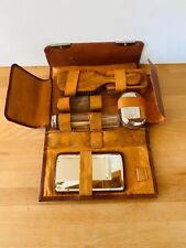 Trousse de toilette en cuir vintage – nécessaire de voyage