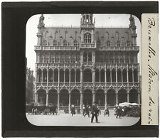 Bruxelles, La Maison du Roi, Belgique, photo plaque de verre, positif 8,5x10 cm