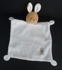 GM.* DOUDOU PLAT OBAIBI OKAIDI LAPIN BLANC BEIGE MARRON OB EXCELLENT ETAT