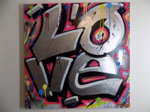 80x80cm love tableau skred tag - 80x80cm,