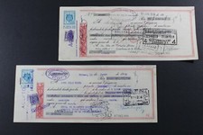 2 anciennes lettres bancaires
