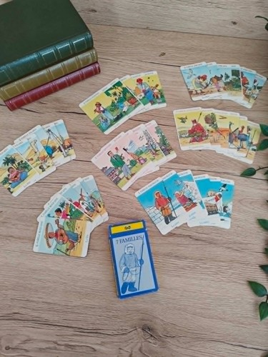 Ancien jeu familles - jeu, de