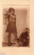 BJ229 Carte Photo vintage card RPPC Enfant déguisement costume danse fille