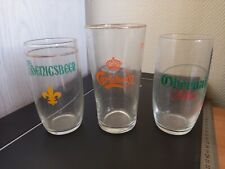3 verres à bière anciens  - Terken - Mutzig - Parkbräu