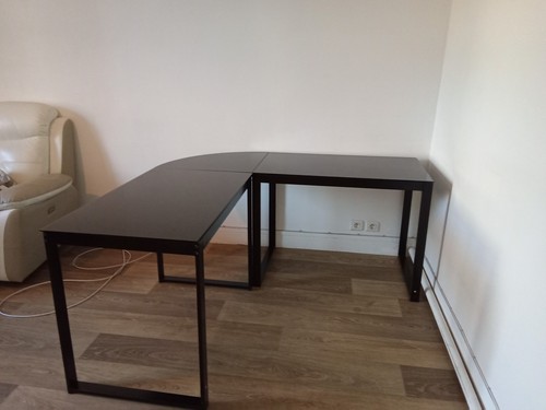 Bureau avec angle - bureau, noir