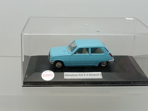 Minialuxe renault 5 bleu - 9-3,