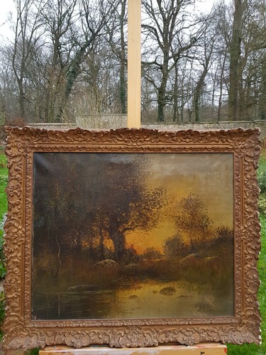 Tableau signé encadré de - tableau,