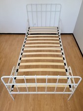 lit fer blanc + sommier occasion 90/200