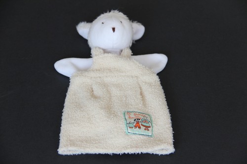 Doudou mouton blanc beige - doudou,
