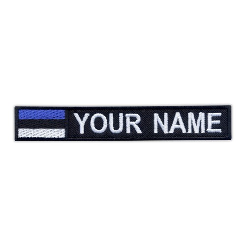 Nom patch avec drapeau - patch,