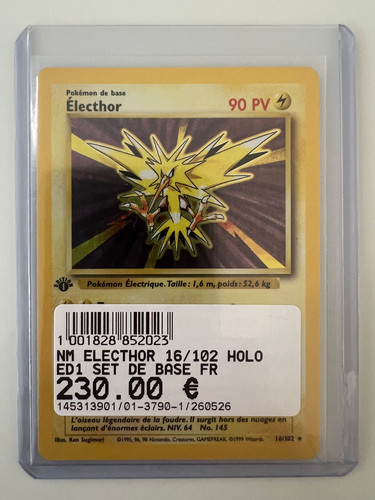 Carte pokemon electhor 102 - carte, 16/102