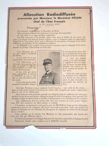 Affiche originale allocution
