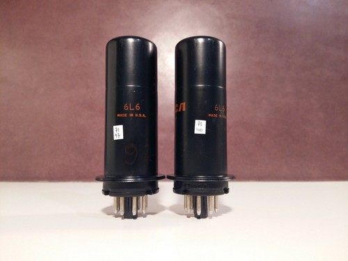 6l6 rca matched pair - , same