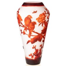 Vase en verre camée fait main