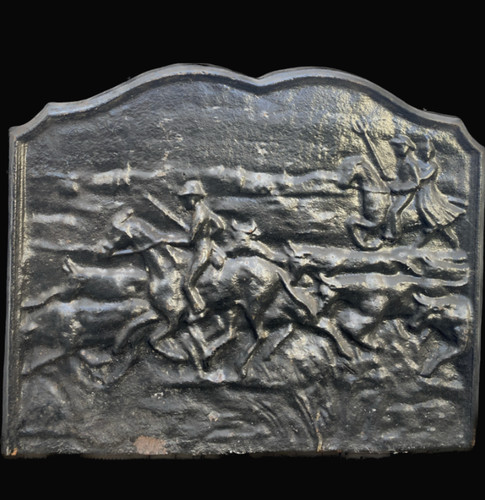 Plaque cheminée fonte - plaque,