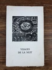 Germaine Arel VISAGES DE LA NUIT Poèmes ill. WOSTAN Ex. Dédicacé CARACTERES