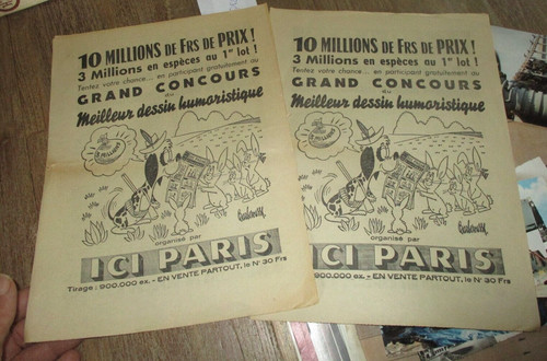 Ancienne affichette concours - ancienne,