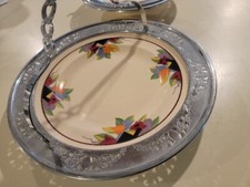 1940's Art Deco Tulip Plate