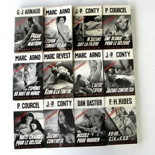 Lot 12 livres poches espionnage Fleuve noir polar N°754-1109-1198-1255-1240-1239