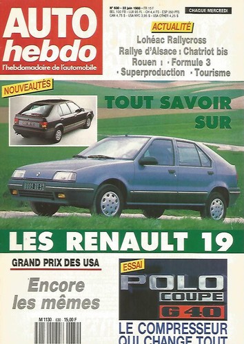 Auto hebdo 630 - n°630, nouvelles