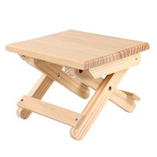  1pc en bois pliable Taboret tabouret pliant en bois chaise de pêche en plein