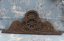 Ancien petit Fronton d'Armoire Shabby Chic BRETON Décoration porte , french anti