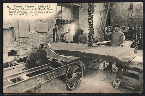 Cpa trélazé carrières - cpa, trélazé,