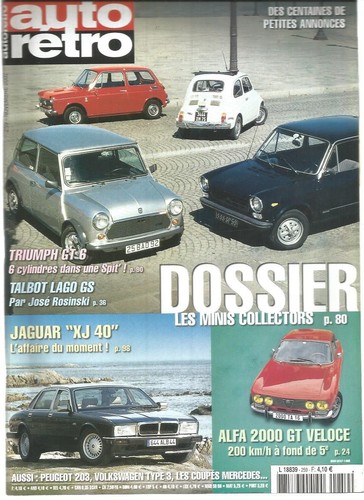 Auto retro 259 mini - n°259,