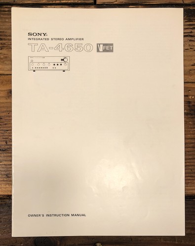Sony 4650 vfet - sony, amplifier