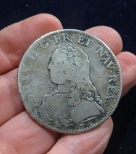 Écu aux branches d'olivier 1730 A PARIS - tr écrite LOUIS XV