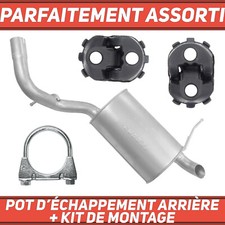 Pot d’échappement arrière pour Peugeot 407 1.6 HDI 2.0 HDI Berline Break 04-11