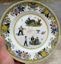 Assiette Faience Fine Rébus