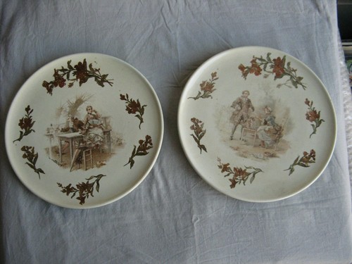 Paire assiette ancienne - paire, d'assiette