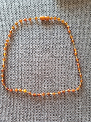 Petit collier ambre - ambre, vintage