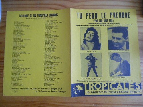 Partition dalida johnny - partition,