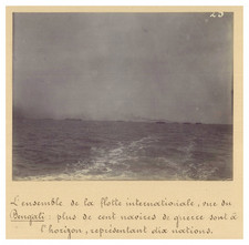 China, Boxer, Flotte Internationale vue du Bengali, Cent Navires de Guerre vinta
