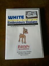 Carte à broder blanche/frère