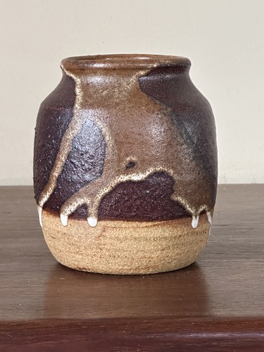Vase céramique grès vintage - céramique,