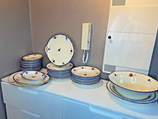 Digoin Sarreguemines Modèle Mary Lou Service Porcelaine Française 48 Pièces